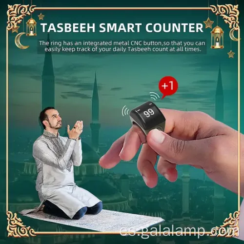 Contador de Zikir islámico digital con despertador Azan